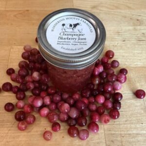champagne blueberry jam