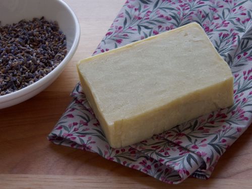 single lavender soap bar